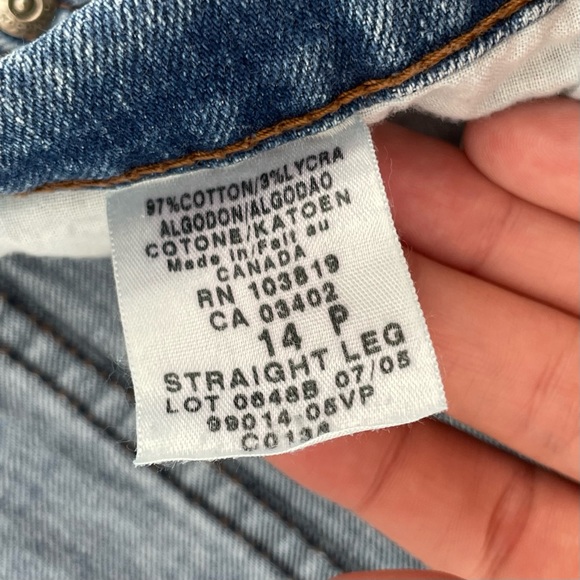 Harley Davidson Womens Straight Leg Jeans Blue Medium Wash Denim 14P - Picture 7 of 7